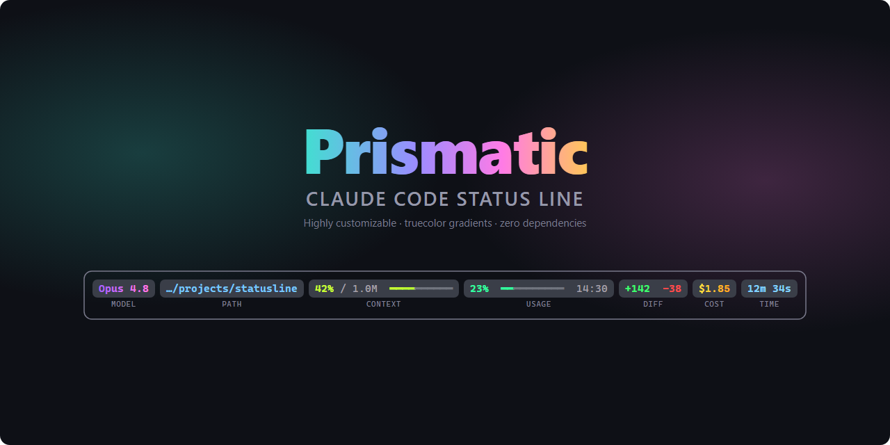 Prismatic — Claude Code Statusline